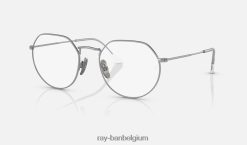 jack titanium optiek gepolijst zilver XX46DZ2184 Heren Ray-Ban bril