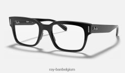 jeffrey optiek gepolijst zwart XX46DZ2479 Heren Ray-Ban bril