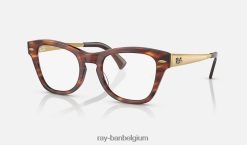 rb0707vm-optiek gepolijst gestreept havana XX46DZ2177 Heren Ray-Ban bril