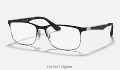 rb1052 optiek mat mat zwart op zilver XX46DZ2802 kinderen Ray-Ban bril