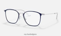 rb1056 optiek gepolijst zilver op blauw XX46DZ2832 kinderen Ray-Ban bril