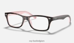 rb1531 optiek gepolijst havana op roze XX46DZ2688 kinderen Ray-Ban bril