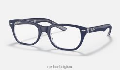 rb1555 optiek gepolijst blauw op transparant XX46DZ2799 kinderen Ray-Ban bril