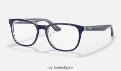 rb1592 optiek gepolijst blauw op transparant XX46DZ2829 kinderen Ray-Ban bril