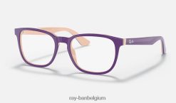 rb1592 optiek gepolijst violet op roze/blauw XX46DZ2824 kinderen Ray-Ban bril