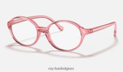 rb1901 optiek gepolijst transparant fuxia XX46DZ2726 kinderen Ray-Ban bril