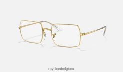 rb1969v rechthoek gepolijst goud XX46DZ2360 Heren Ray-Ban bril