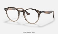 rb2180v-optiek gepolijst bruin havana XX46DZ1628 Heren Ray-Ban bril