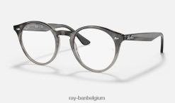 rb2180v-optiek gepolijst grijs havana XX46DZ1627 Heren Ray-Ban bril