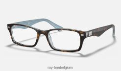 rb5206 optiek gepolijste schildpad XX46DZ2252 Heren Ray-Ban bril
