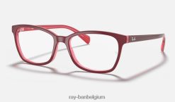 rb5362 optiek gepolijst paars roodachtig XX46DZ2606 vrouwen Ray-Ban bril