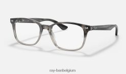 rb5375 optiek gepolijst grijs havana XX46DZ2056 Heren Ray-Ban bril