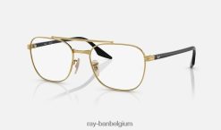 rb6485 optiek gepolijst goud XX46DZ2170 Heren Ray-Ban bril