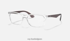 rb7047 optiek gepolijst transparant XX46DZ2582 vrouwen Ray-Ban bril
