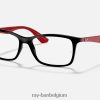 rb7047 optiek gepolijst zwart XX46DZ2588 vrouwen Ray-Ban bril