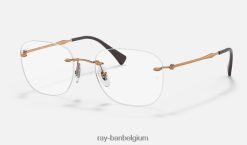 rb8748 optiek gepolijst lichtbruin XX46DZ2284 Heren Ray-Ban bril