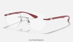 rb8766 optiek gepolijst zilver XX46DZ2405 Heren Ray-Ban bril