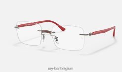 rb8767 optiek mat rood XX46DZ2460 Heren Ray-Ban bril
