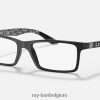 rb8901 optiek gepolijst zwart op grijs XX46DZ2259 Heren Ray-Ban bril