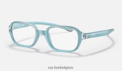 rb9074 optiek gepolijst blauw XX46DZ2849 kinderen Ray-Ban bril
