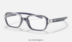 rb9074 optiek gepolijst transparant op blauw XX46DZ2850 kinderen Ray-Ban bril